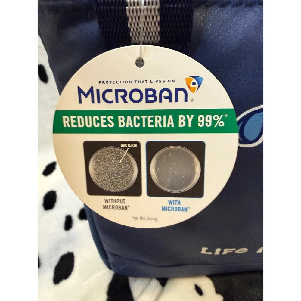 Life is Good Golf Jake Insulated Cooler Bag Blue Microban California Innovations